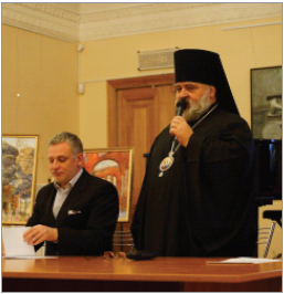 Открывший конференцию наместник Александро-Невской Лавры, епископ Кронштадтский Назарий (Лавриненко) в ходе мероприятия дополнял доклады познавательными комментариями